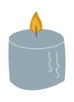 Decorative scented candle flat icon Aromatherapy vector