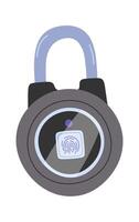 Stainless steel combination lock flat icon House protection Flat Illustration Icon vector