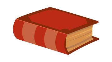 Antique literature flat icon Old books Knowledge vector