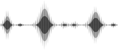 Sound waves are creating a dynamic audio spectrum visualization on white background, representing audio signal processing, music vibrations, and voice recognition technology vector