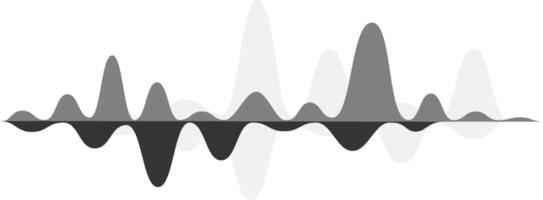 Sound wave oscillating, creating a dynamic visual representation of audio frequencies, ideal for music, podcast, or technology related projects vector