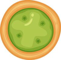 Kiwi fruit, sliced in half, showcasing its juicy flesh and vibrant green color, revealing tiny seeds and offering a refreshing, nutritious visual perfect for healthy diets vector