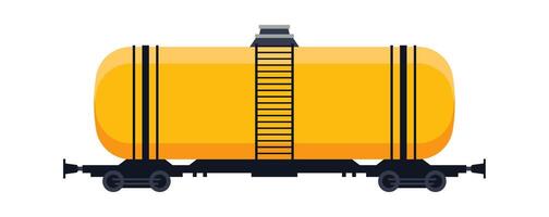 Freight wagon Tank car flat icon vector