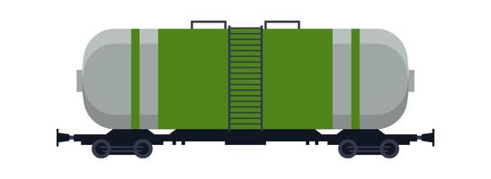 Freight wagon Tank car with ladder flat icon Illustration vector