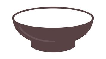 Special dishware for asian food flat icon Kitchen utensil Drawn Icon vector