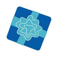 Present for hanukkah flat icon Symbol of jewish holiday vector