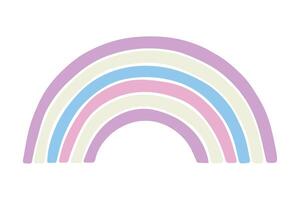 two Colorful rainbow shape Intersex pride flag Happy pride day LGBTQ community Pride Month hand drawn doodle for posters, stickers, logo, cards vector