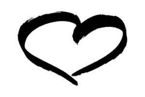 Simple hand drawn heart drawing illustration Scribble heart doodle Love clipart fifty-four vector