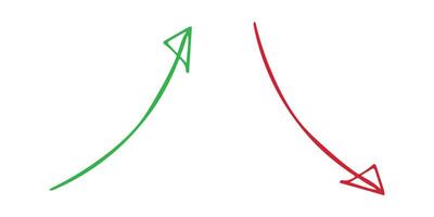 Hand drawn arrow symbol. Business clipart. thirteen Single element for design vector
