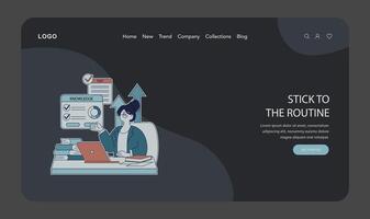 Online Learning Success Concept with Happy Student vector