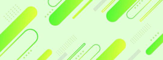 Clean geometric background with elongated shapes in fresh green, perfect for eco-friendly themes, banners, and social media graphics. vector