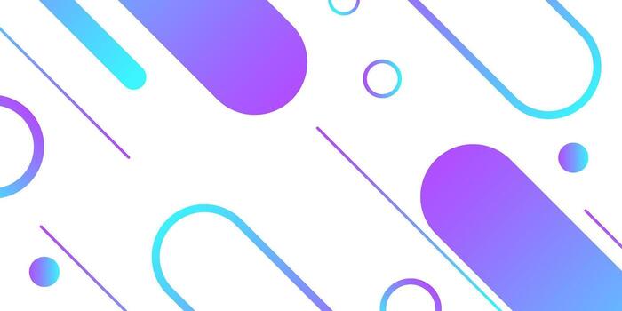 Minimalist abstract background with purple and cyan lines. vector