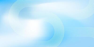 Blue abstract wave background with soft light gradients. vector