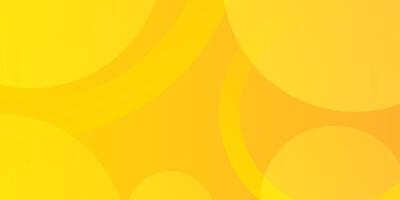 Vibrant yellow abstract background with dynamic circular shapes. Suitable for summer promotions, posters, and banner ads. vector