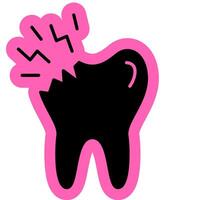 Painful Bite Icon vector