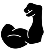 Powerlifting Visual solid icon vector