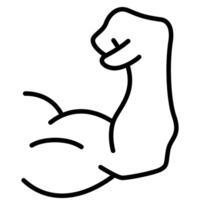 Weightlifting Strength Icon vector