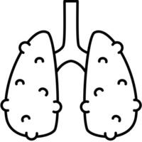 Infection Induced Breathing Issue vector