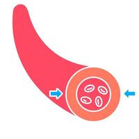 Blood Vessel Pressure Build up vector
