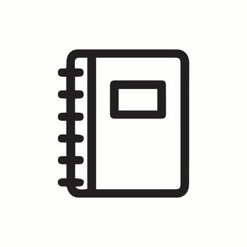 bosquejo de un cuaderno Perfecto para notas bocetos y diario vector