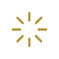 Golden Radial Starburst Icon a Vibrant Digital Symbol for Light and Energy Display vector