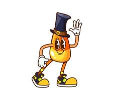 Cartoon Halloween candy corn character vector