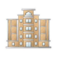 illustration of an luxury hotel vector