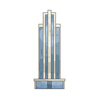 luxury skyscraper illustration vector
