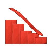 decreased Investment illustration vector