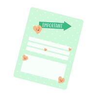 Bright and playful note paper templates in various colors. Perfect for creative projects and organized planning. vector