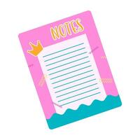 Bright and cheerful note paper templates in various colors and shapes. Perfect for creative projects and organizing thoughts with style. vector