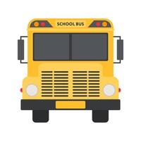 Bright yellow school buses lined up in neat rows under a clear sky. Vibrant vehicles ready to start a new day of learning and adventure. vector