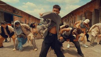 Dynamic Outdoor Dance Performance with Diverse Group video
