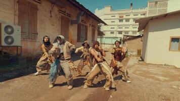 Dynamic Urban Dance Performance by a Group video