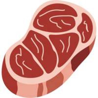 Raw Red Meat Steak Ready for Cooking png