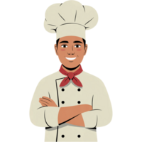 Young Male Chef Standing Confidently png