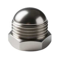 Shiny metal cap is isolated on transparent background png