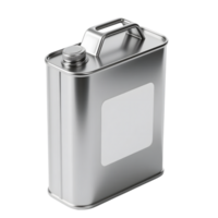 A metal can with a blank label isolated on transparent background png