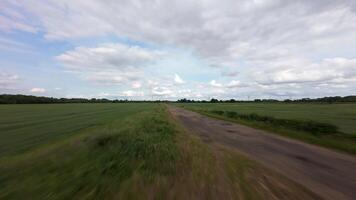 Immersive Close Proximity FPV Drone Journey Through Rural Fields and Riverside in Lincolnshire UK video