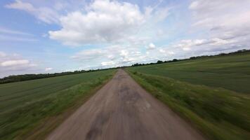 Intimate FPV Drone Flight Through Hedgerows and Along Water Channels in Lincolnshire Countryside video