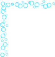 Bubbles Corner Frame Border png