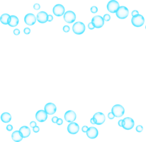Bubbles Line Wave Border png