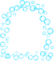 Bubbles Arched Frame Border png