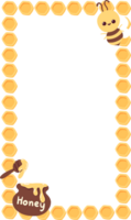 Honey Bee Rectangle Frame Border png