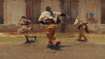 Dynamic Street Dance Performance by Three Dancers video