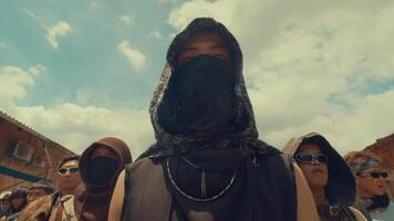 Mysterious Group in Hoods and Masks video