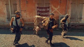 Dynamic Outdoor Dance Performance with Eclectic Styles video