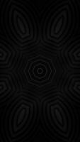 negro y blanco foto de hexagonal modelo. caleidoscopio vj lazo vertical video
