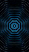 Blue and red abstract background with circular design. Kaleidoscope VJ loop Vertical video