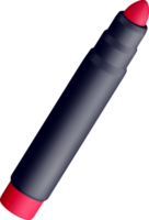 3D Illustration of a Colorful Crayon Pencil png